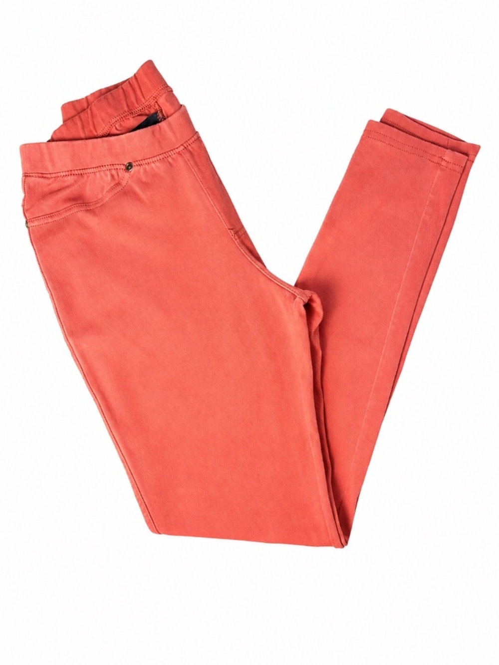 Lildy Denim Jeggings Womens Small Coral Pull On Stretch Skinny Jeans